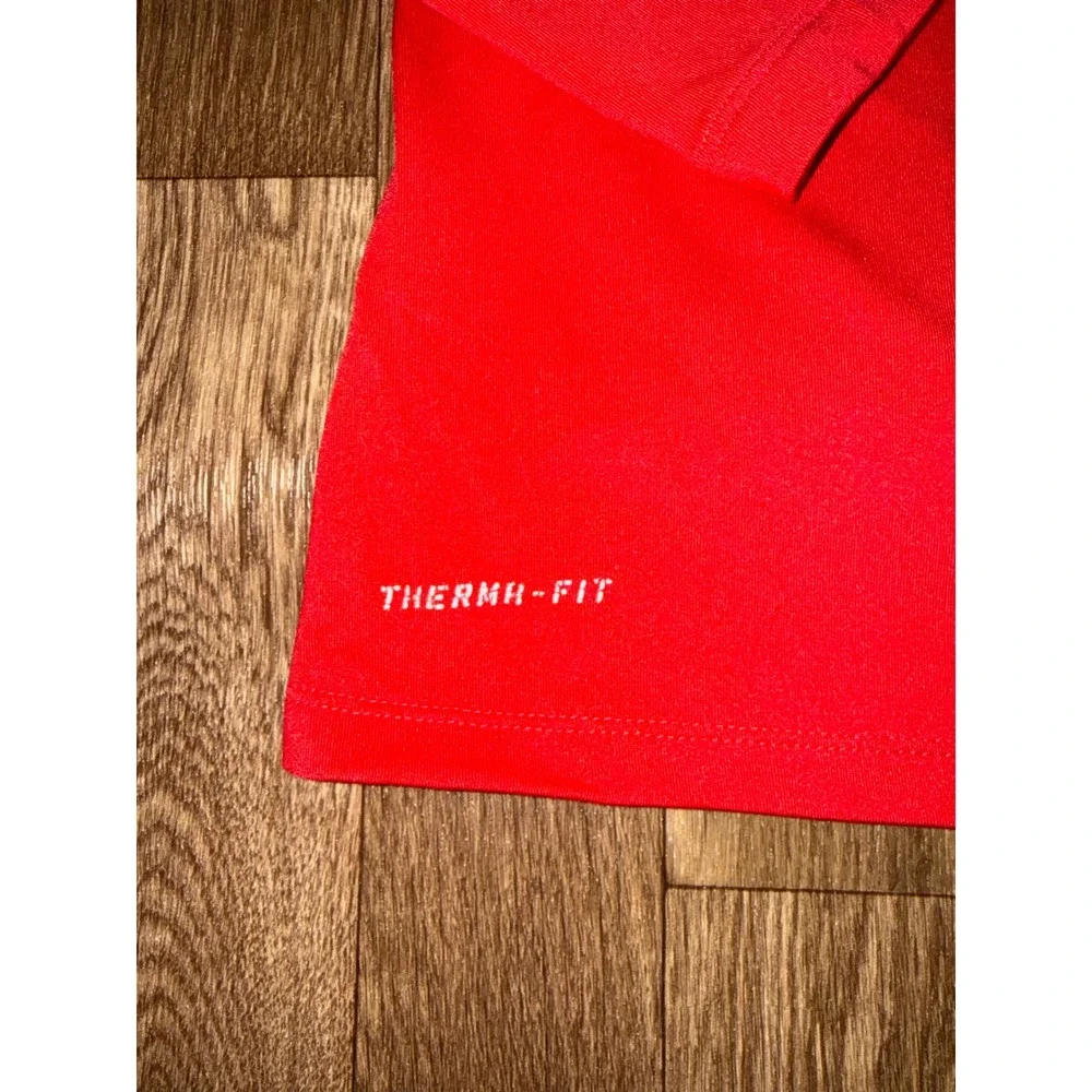 Nike Therma-FIT Womens Red Half Zip Long Sleeve Running Top Small 380998-691 - Picture 2 of 11